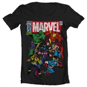 Marvel Team-Up T-shirt collo largo