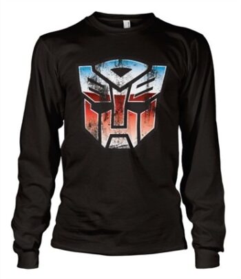 Distressed Autobot Shield Long Sleeve T-shirt