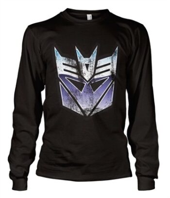 Distressed Decepticon Shield Long Sleeve T-shirt