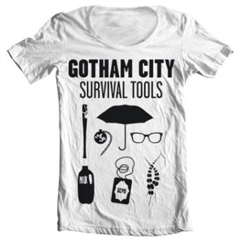Gotham Survival Tools T-shirt collo largo