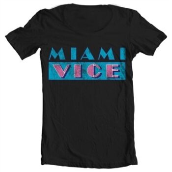 Miami Vice Distressed T-shirt collo largo