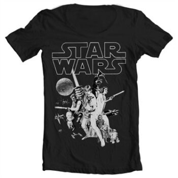 Star Wars Classic Poster T-shirt collo largo