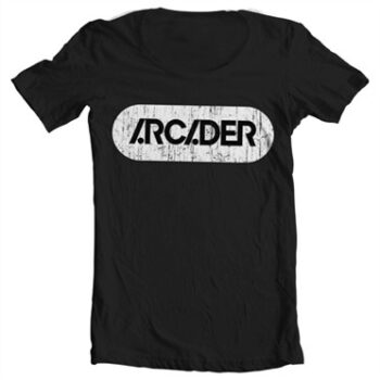 Arcader Distressed Logo T-shirt collo largo