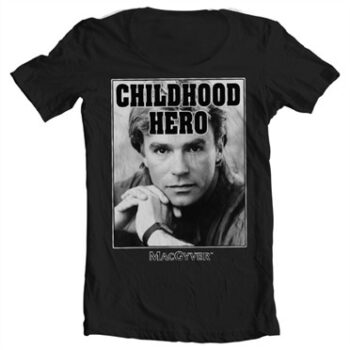 Macgyver - Childhood Hero T-shirt collo largo