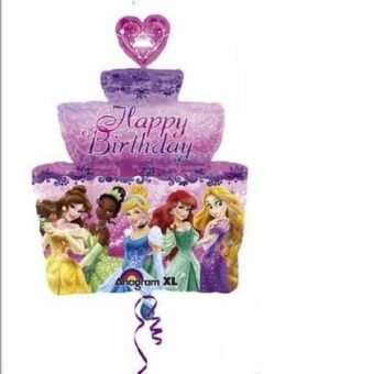 Palloncino Principesse Disney sagomato torta