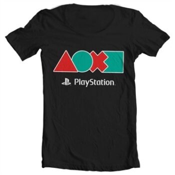 Playstation Button Icons T-shirt collo largo