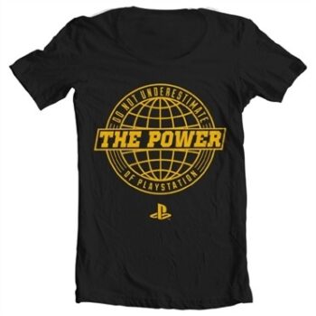 The Power Of Playstation T-shirt collo largo