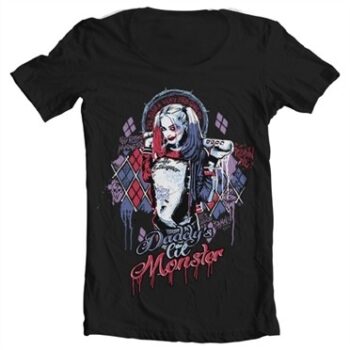 Suicide Squad Harley Quinn T-shirt collo largo