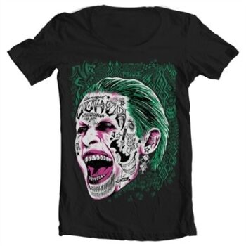 Suicide Squad Joker T-shirt collo largo