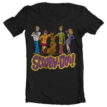 Team Scooby Doo Distressed T-shirt collo largo