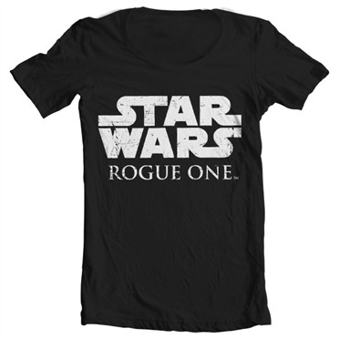 Star Wars Rogue One Logo T-shirt collo largo