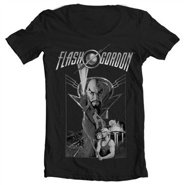 Flash Gordon Vintage Poster T-shirt collo largo