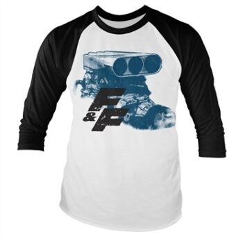 Fast & Furious Engine Baseball Long Sleeve T-shirt