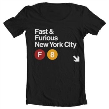 Fast & Furious NYC T-shirt collo largo