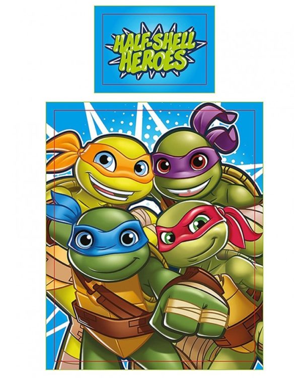 Parure copripiumino lettino Teenage Mutant Ninja Turtles