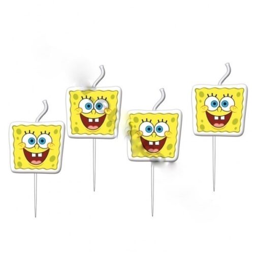 Confezione 4 Candeline Spongebob