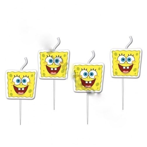 Confezione 4 Candeline Spongebob