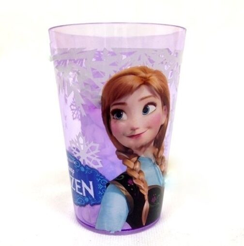 Bicchiere plastica Disney Frozen rosa