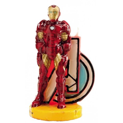 Candelina sagomata Iron Man