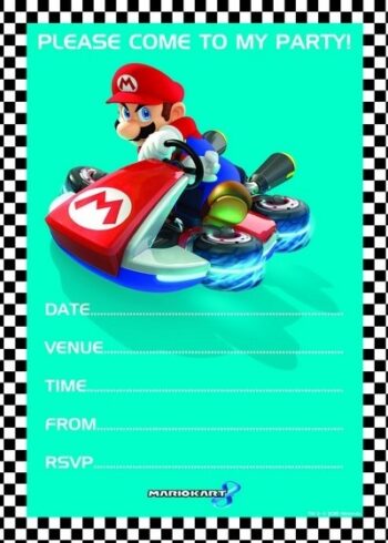 Inviti con busta Super Mario Kart