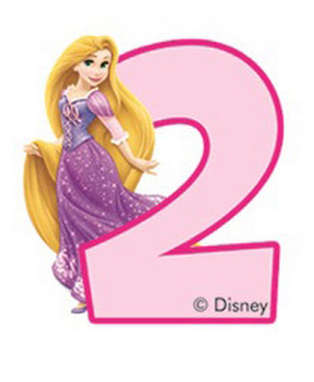 Candelina Num 2 Principesse Disney - Rapunzel -