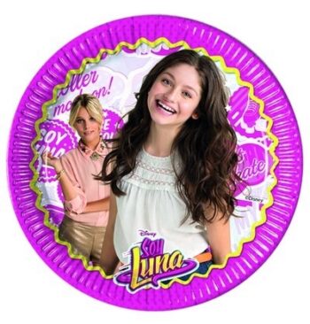 Confezione 8 piatti in cartoncino Soy Luna