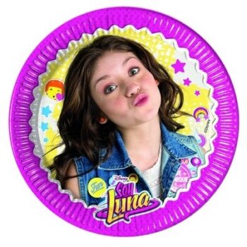 Confezione 8 piattini torta Soy Luna