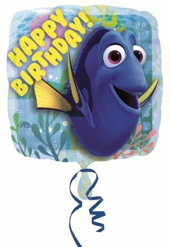 Dory - Palloncino quadrato in mylar Happy Birthday