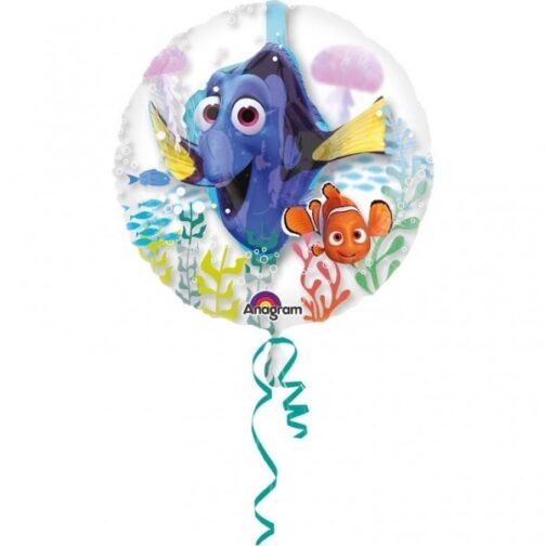 Palloncino trasparente Dory e Nemo 60 cm