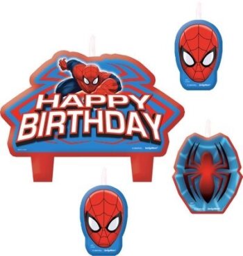 Set 4 candeline Spiderman Ultimate Power