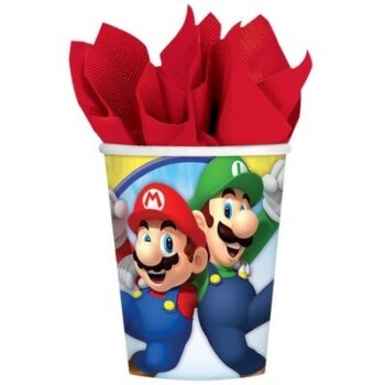 Bicchieri per festa Super Mario