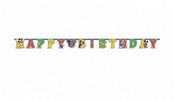 Festone Happy Birthday Topolino Lettere