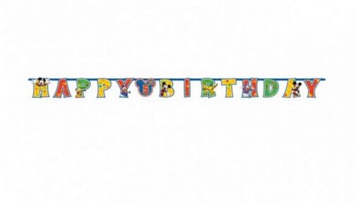 Festone Happy Birthday Topolino Lettere