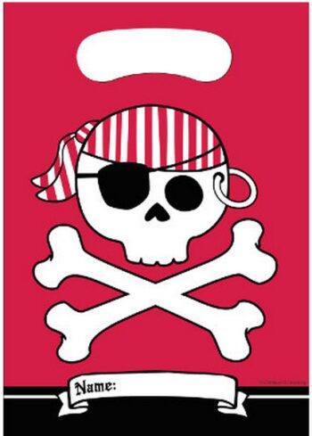 Confezione party bags Jolly Roger 8pz