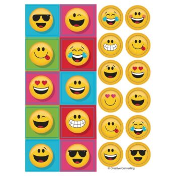 Emoji - Confezione 4 fogli di Stickers