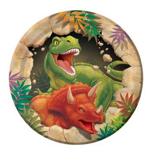 Piatti Dessert Dinosauri 8pz