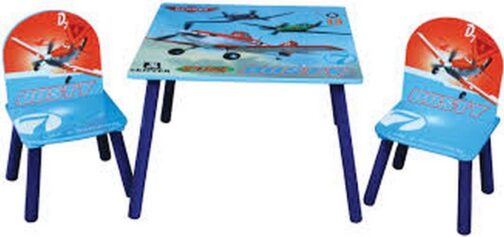 Set tavolo e 2 sedie Disney Planes