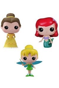 Funko pop! Set 3 personaggi in vinile Disney Trilli, Belle e Ariel