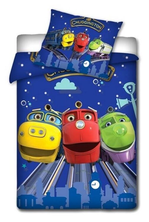 Parure copripiumino lettino con sponde Chuggington