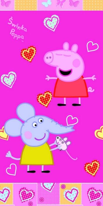 Asciugamano telo mare Peppa Pig e Emily