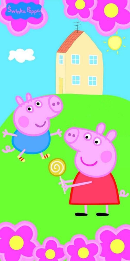 Asciugamano telo mare Peppa e George