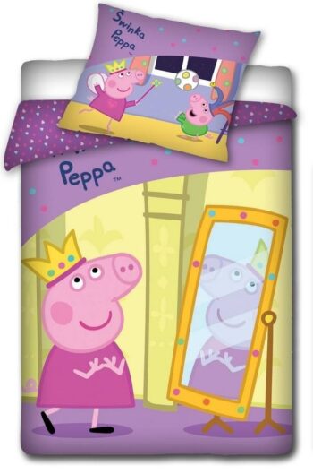 Parure Copripiumino Piazza e mezza Peppa Pig Fatina