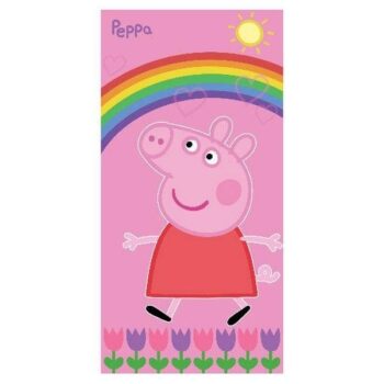 Asciugamano Telo Mare Peppa Pig Arcobaleno