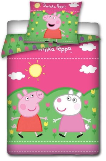 Parure Copripiumino Singolo Peppa Pig e Suzy