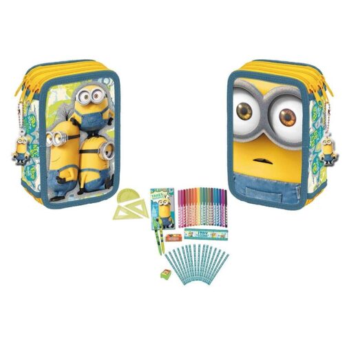 Astuccio triplo completo Minions