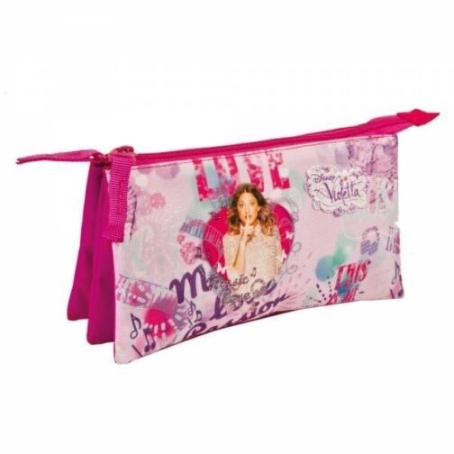 Astuccio portatutto 3 scomparti Violetta Love