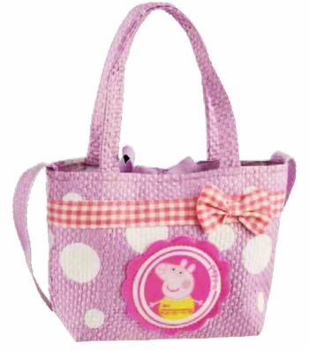 Borsa in rafia Peppa Pig