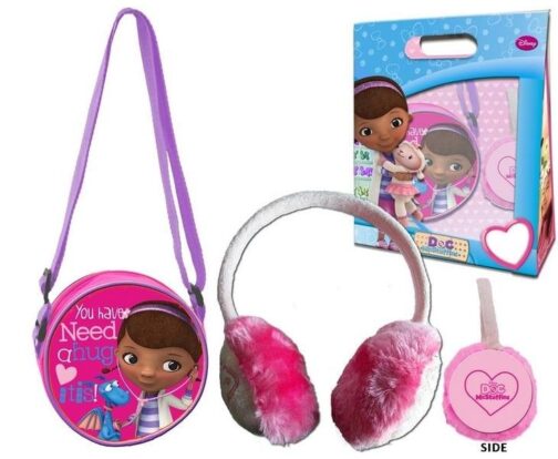 Set regalo borsetta e paraorecchie Dottoressa Peluche