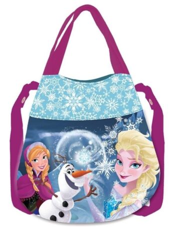 Borsetta secchiello Disney Frozen Blu