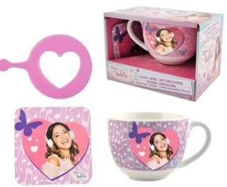 Set colazione tazza e accessori Violetta